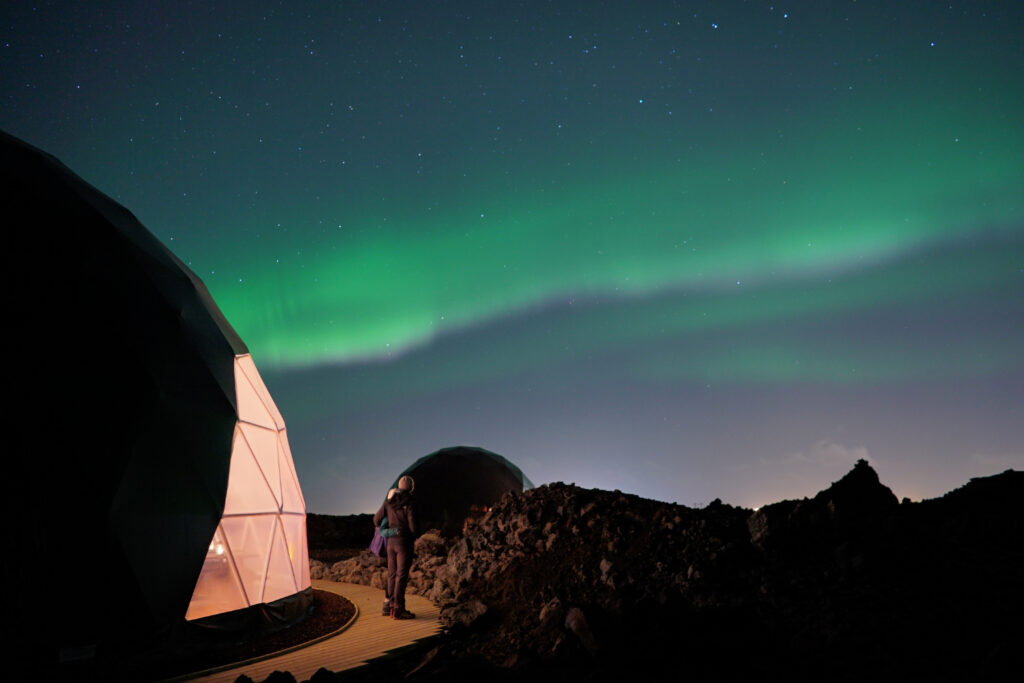 Northern Lights at Aurora Basecamp - Northern Lights Observatory